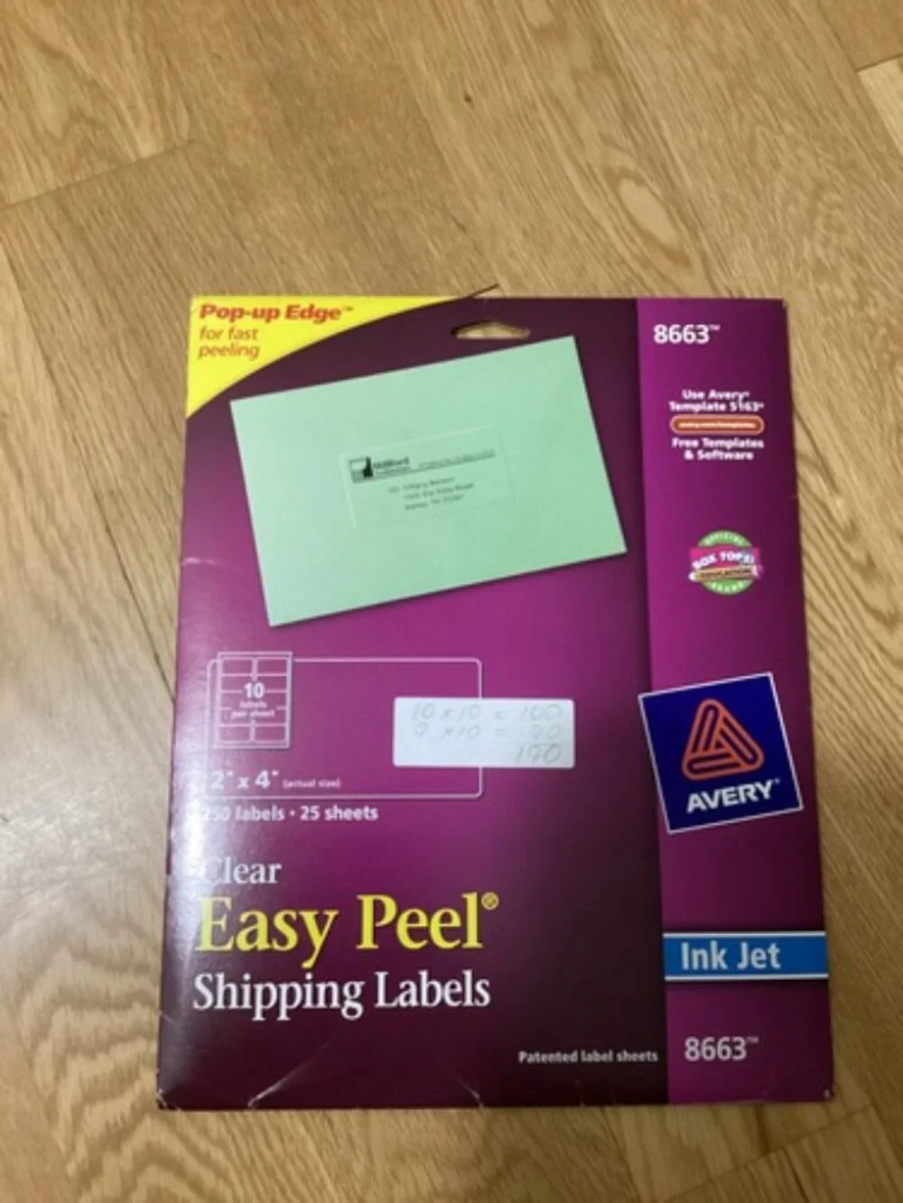12 Avery Labels